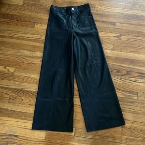 Faux Leather black pants